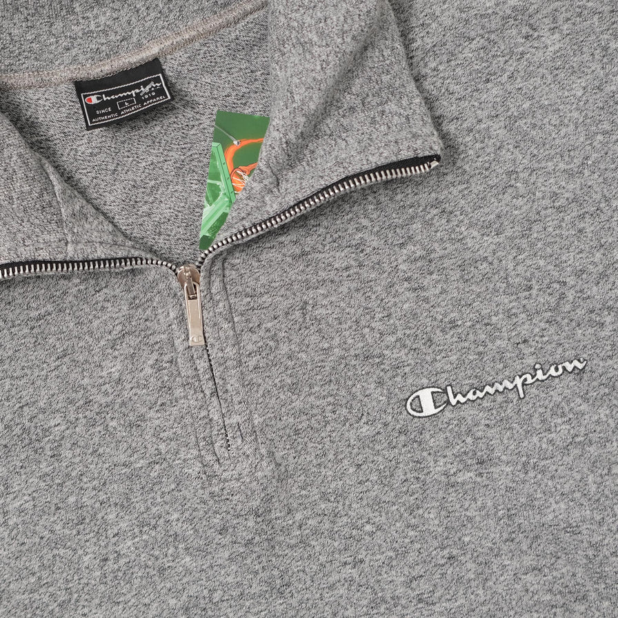 Vintage Champion Q-Zip Sweater Large 