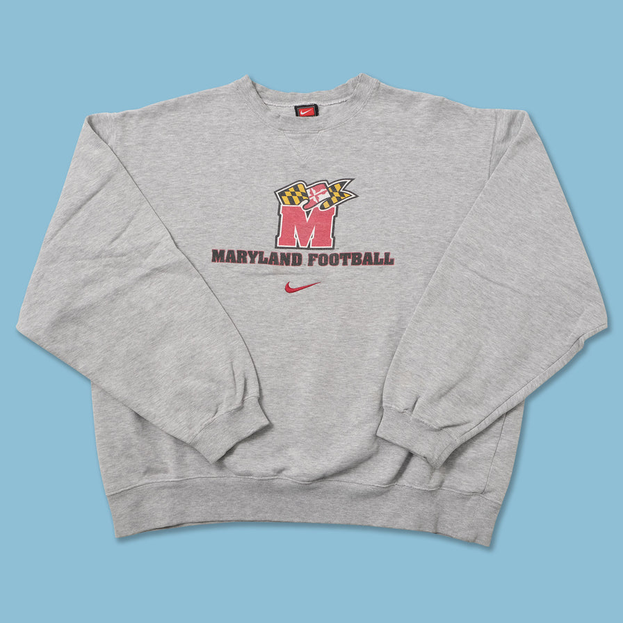 Vintage Nike Maryland Football Sweater Large 
