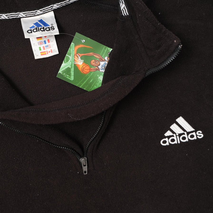 Vintage adidas Q-Zip Sweater XLarge 