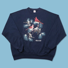 Vintage Winter Sweater XLarge 