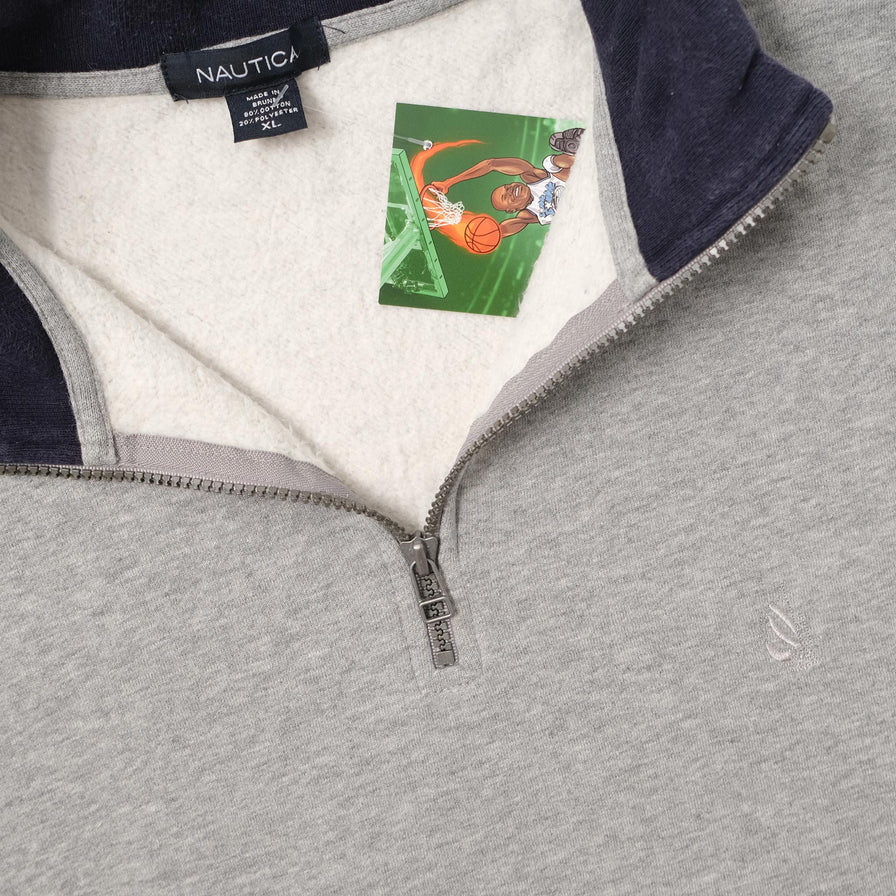 Vintage Nautica Q-Zip Sweater XLarge 