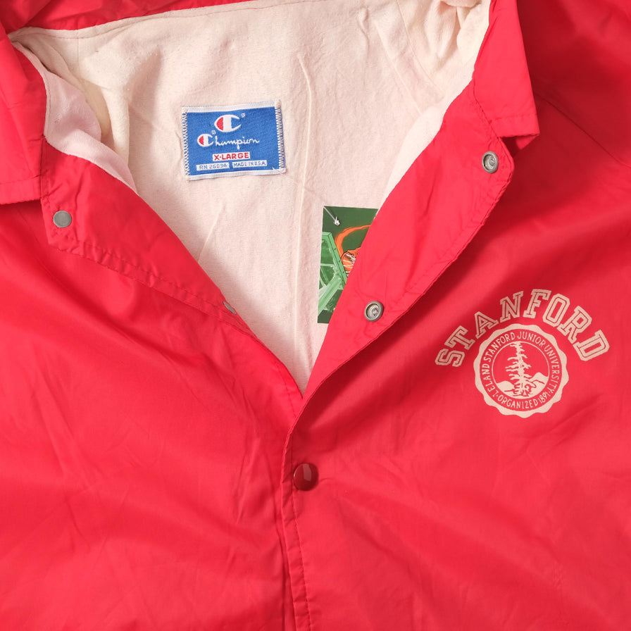 Vintage Champion Stanford Coach Jacket Large 