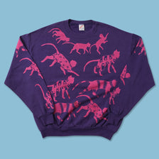 Vintage Cats Sweater XLarge 