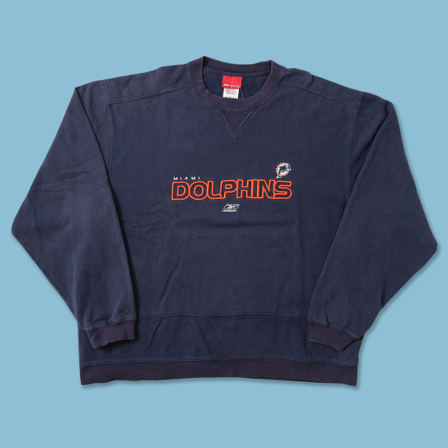 Vintage Reebook Miami Dolphins Sweater XLarge 