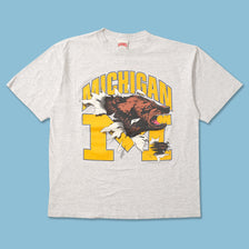 Vintage Nutmeg Michigan Wolverines T-Shirt Large 