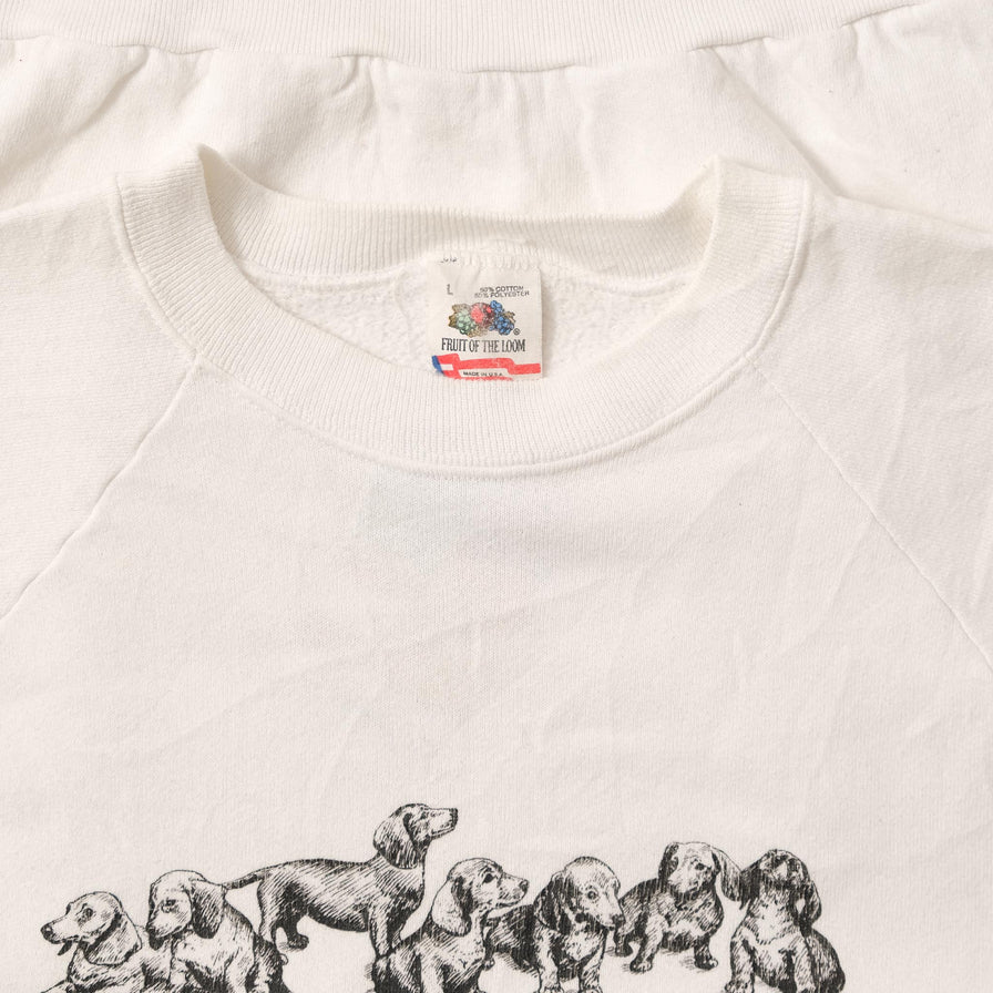 Vintage Women's Dogs Sweater Large 