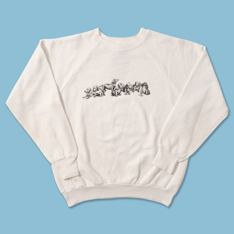 Vintage Women's Dogs Sweater Large 