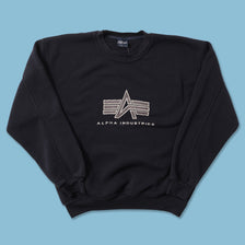 Vintage Alpha Industries Sweater XLarge 