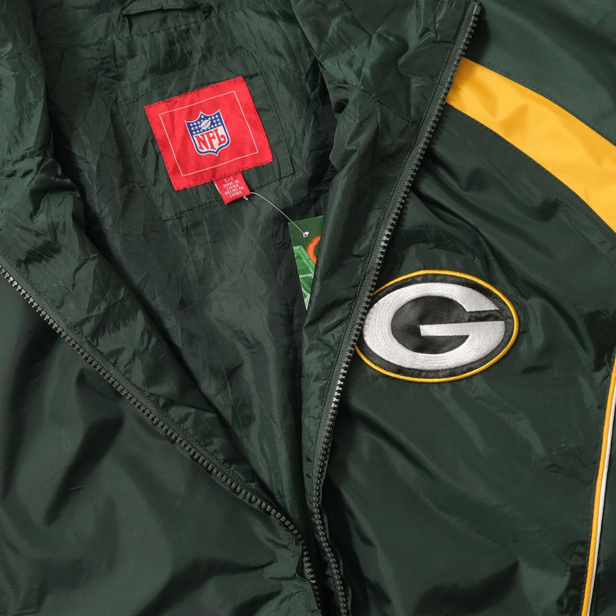 Vintage Green Bay Packers Track Jacket Large 