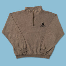 Vintage Disney World Anniversary Q-Zip Sweater Medium 