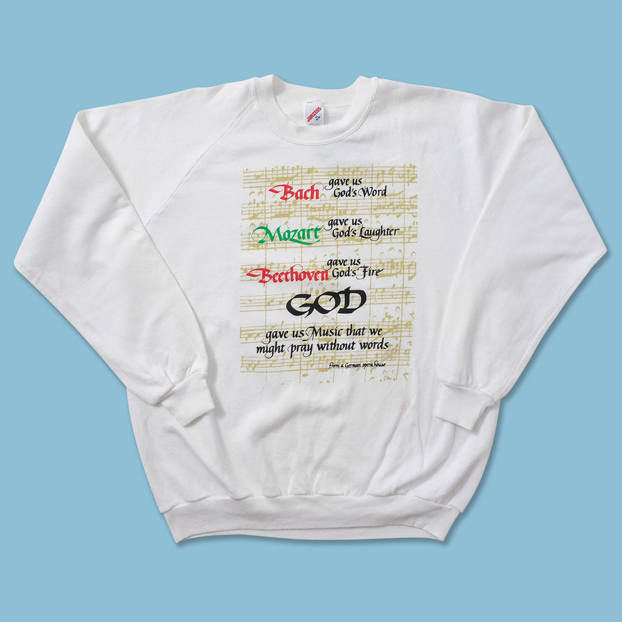 Vintage God Sweater Medium 