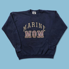 Vintage Marine Mom Sweater Medium 