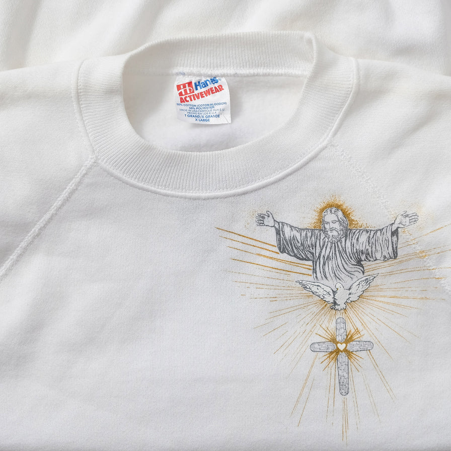 Vintage Jesus Sweater Large 