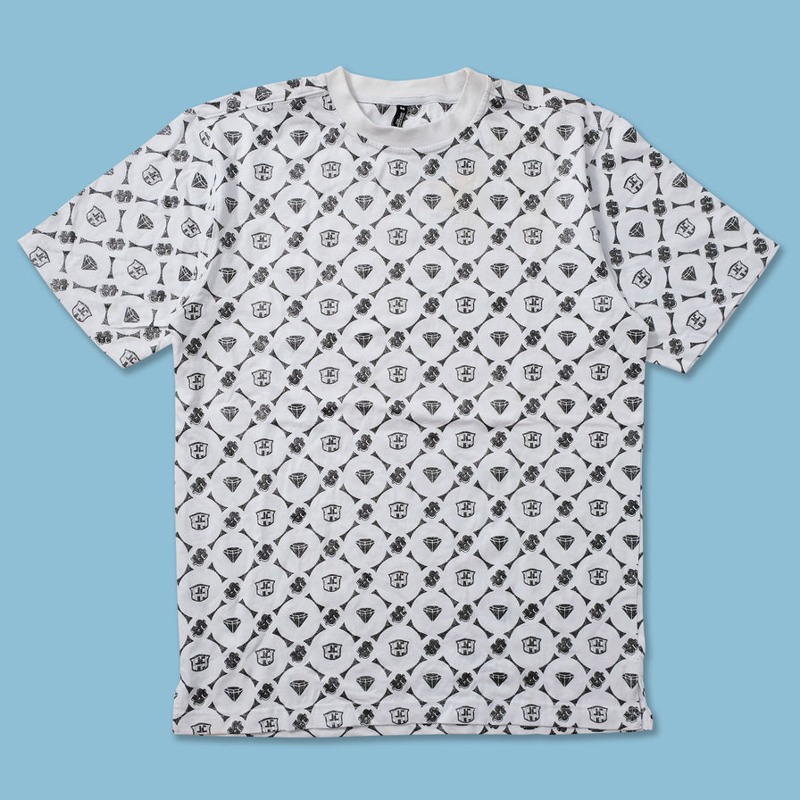 Y2K Raw Blue T-Shirt Large 