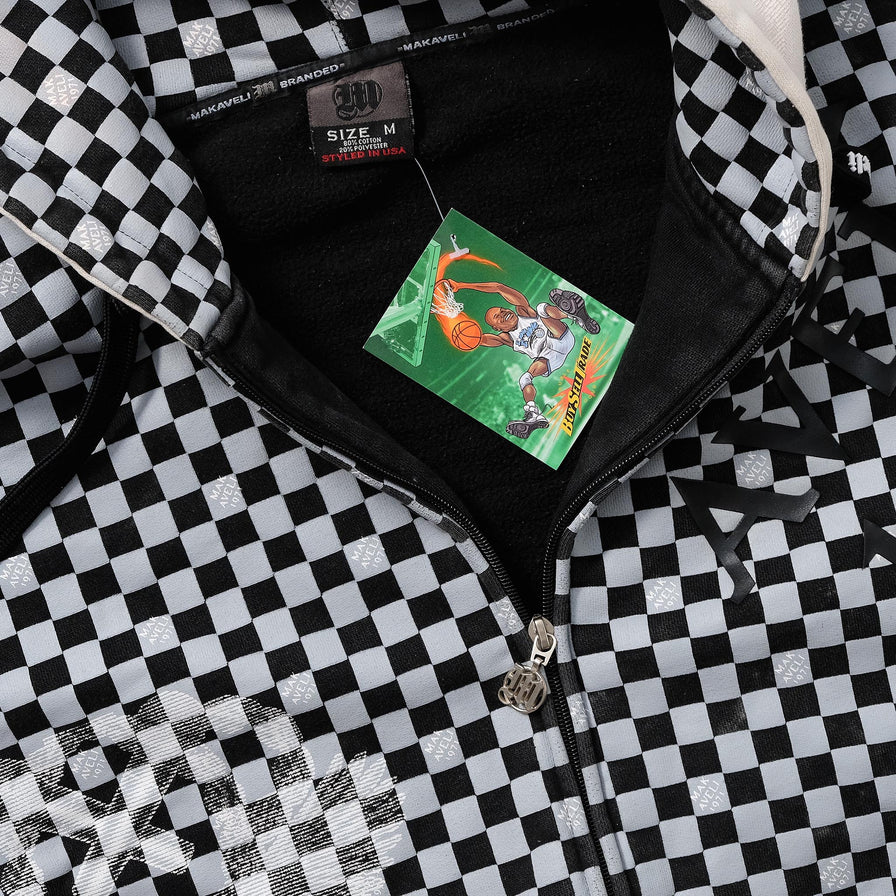 Y2K Makaveli Zip Hoody Medium 