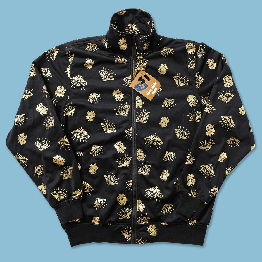 Y2K Raw Blue Track Jacket Medium 