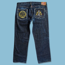 Y2K Red Monkey Baggy Pants 44x34 