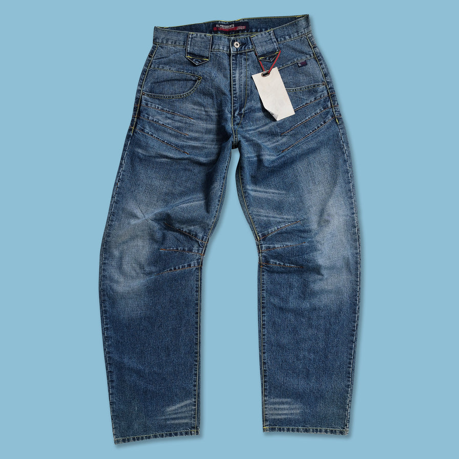 Y2K El Presidente Denim Pants 34x32 