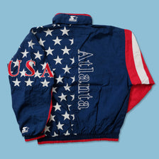 Vintage Starter Atlanta 1996 Olympics USA Track Jacket Large 
