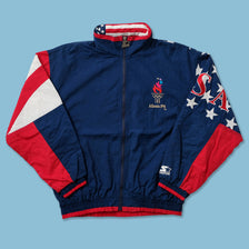 Vintage Starter Atlanta 1996 Olympics USA Track Jacket Large 