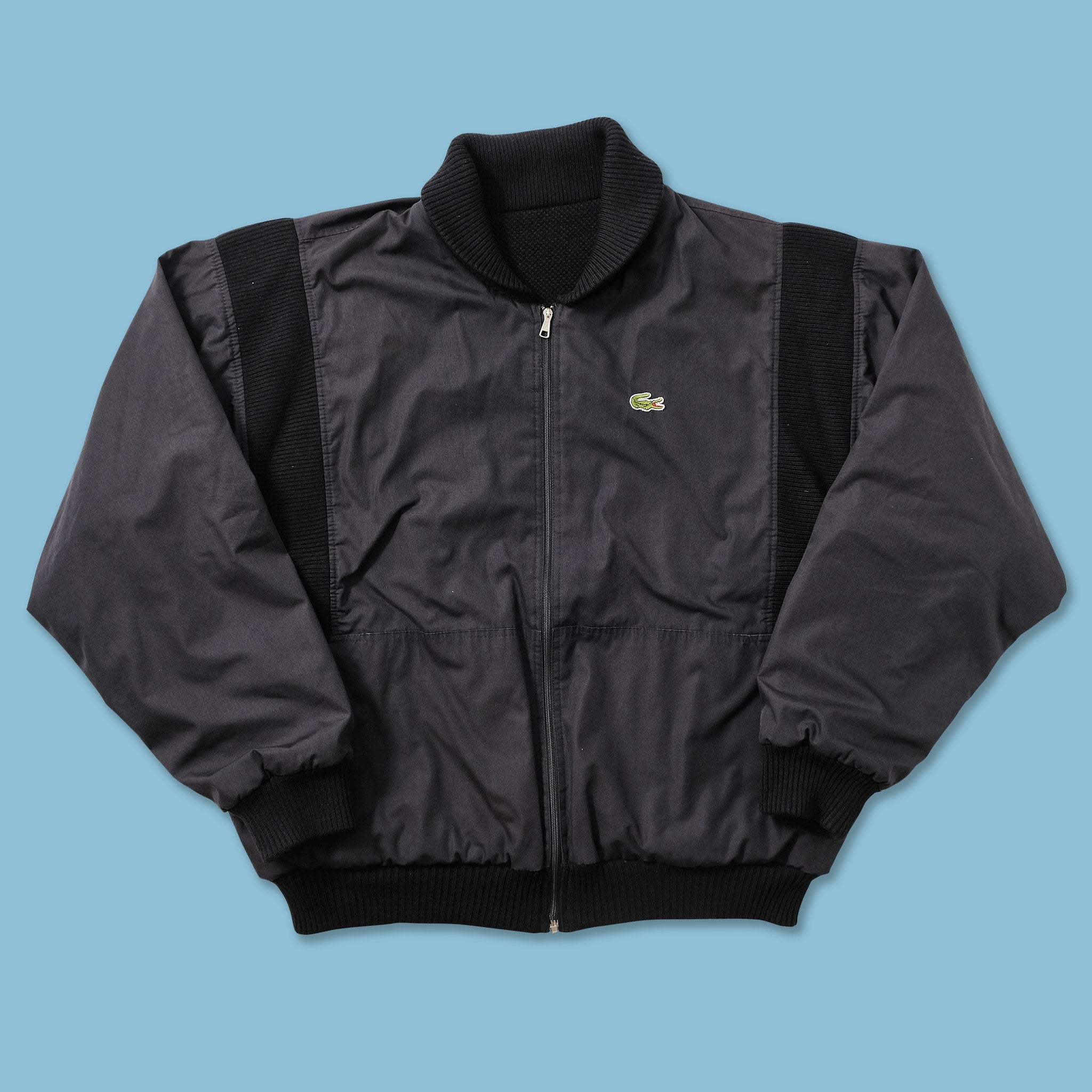 Vintage Lacoste Reversible Padded Bomber Jacket XLarge