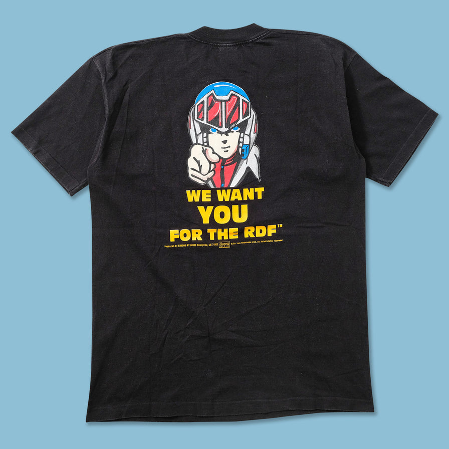 Vintage Macross Robotech Defense Force T-Shirt XLarge 