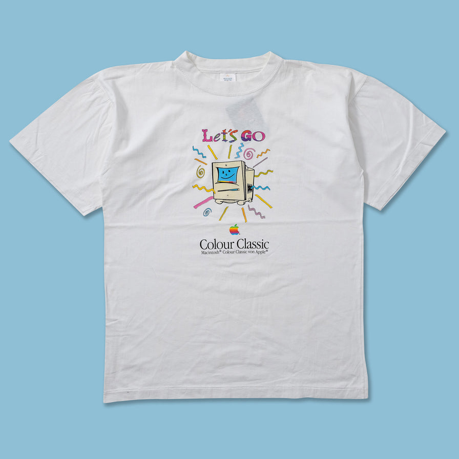 Vintage Apple Macintosh Colour Classic T-Shirt Large 