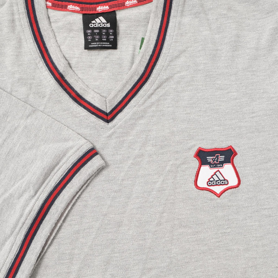 Vintage adidas V-Neck T-Shirt XLarge 