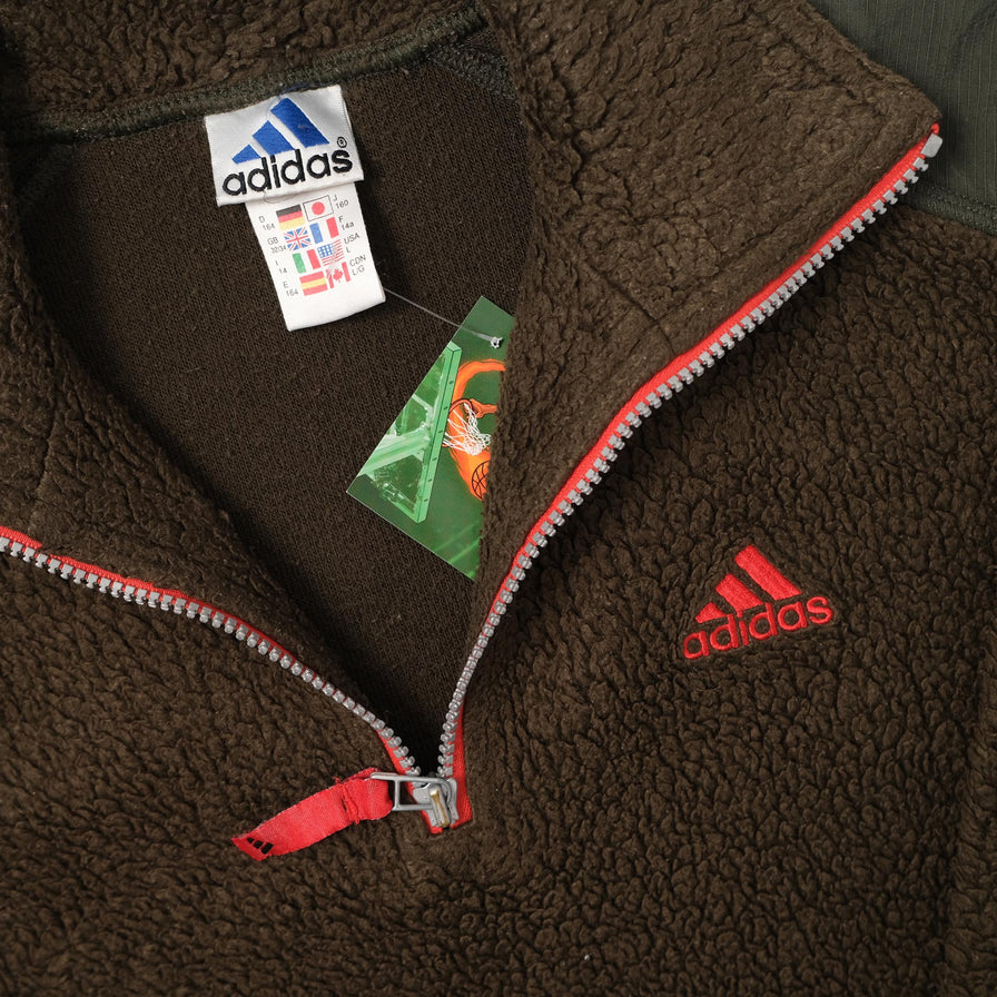 Vintage adidas Q-Zip Fleece Small 