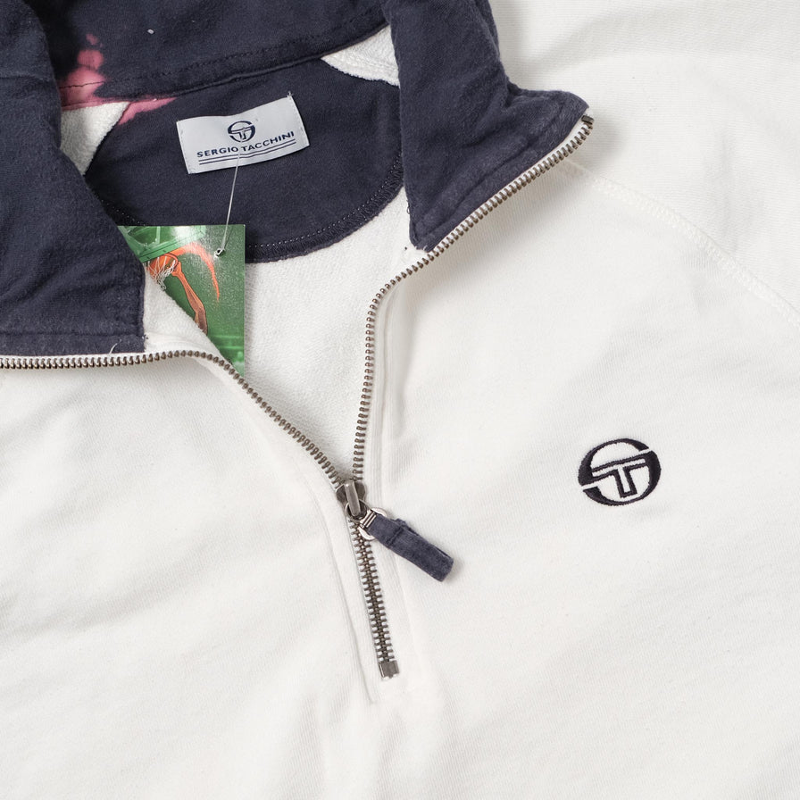 Vintage Sergio Tacchini Q-Zip Sweater Medium 