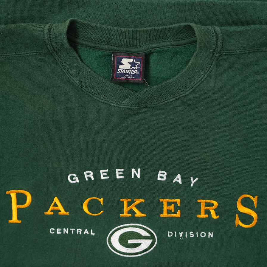 Vintage Starter Green Bay Packers Sweater Large 
