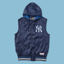 Vintage New York Yankees Hooded Vest XSmall 