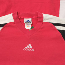 Vintage adidas V-Neck T-Shirt Large 