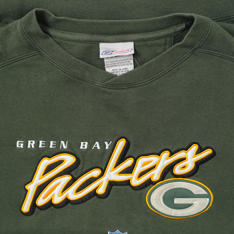 Vintage Reebok Green Bay Packers Sweater XXLarge 