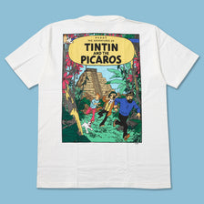 Vintage DS Tintin And The Picaros T-Shirt Large 