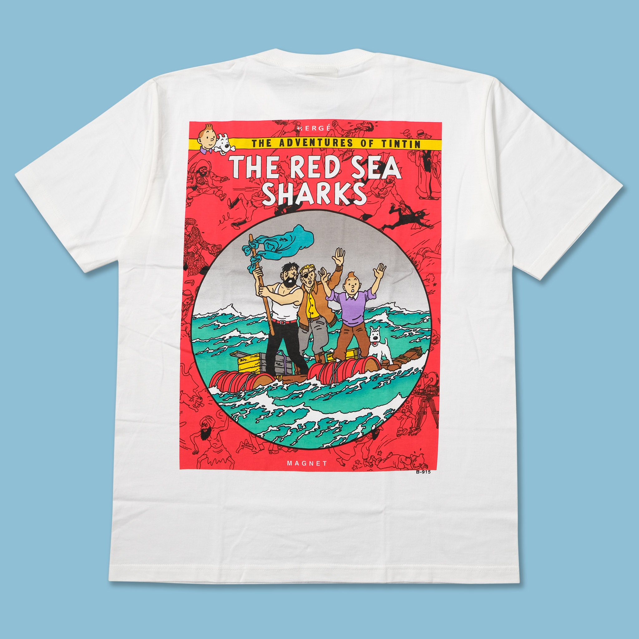 Vintage DS Tintin The Red Sea Sharks T-Shirt Large Double Double