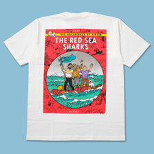 Vintage DS Tintin The Red Sea Sharks T-Shirt Large 