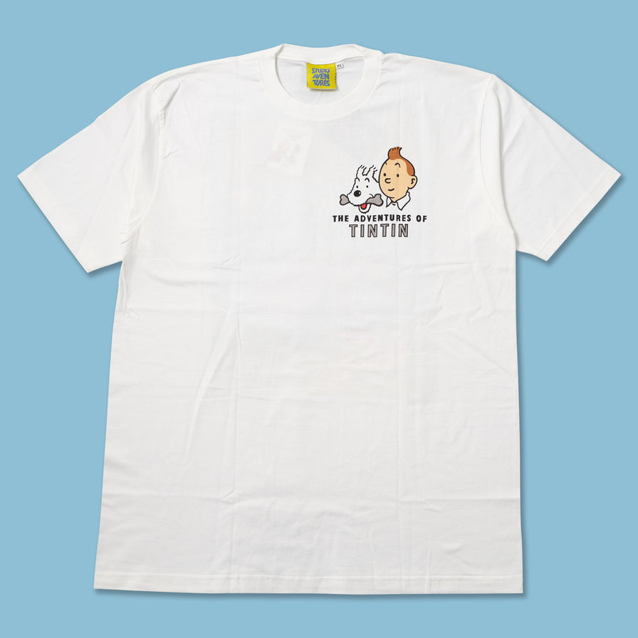 Vintage DS Tintin Red Rackham's Treasure T-Shirt XLarge 