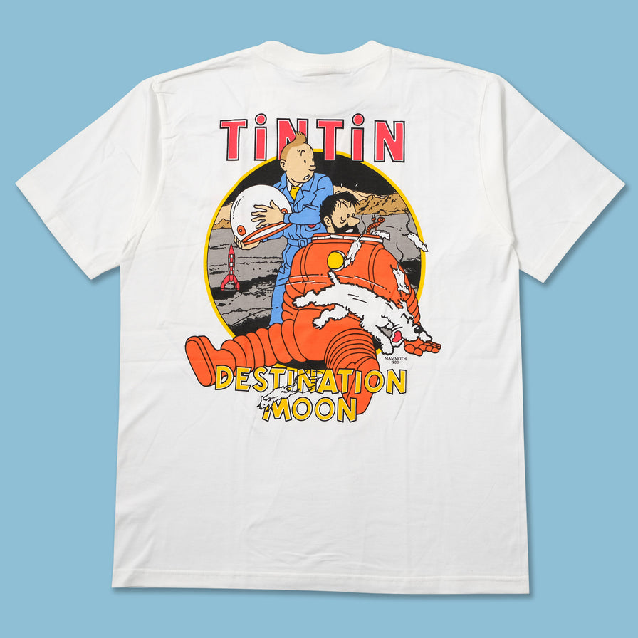 Vintage DS Tintin Destination Moon T-Shirt Large 