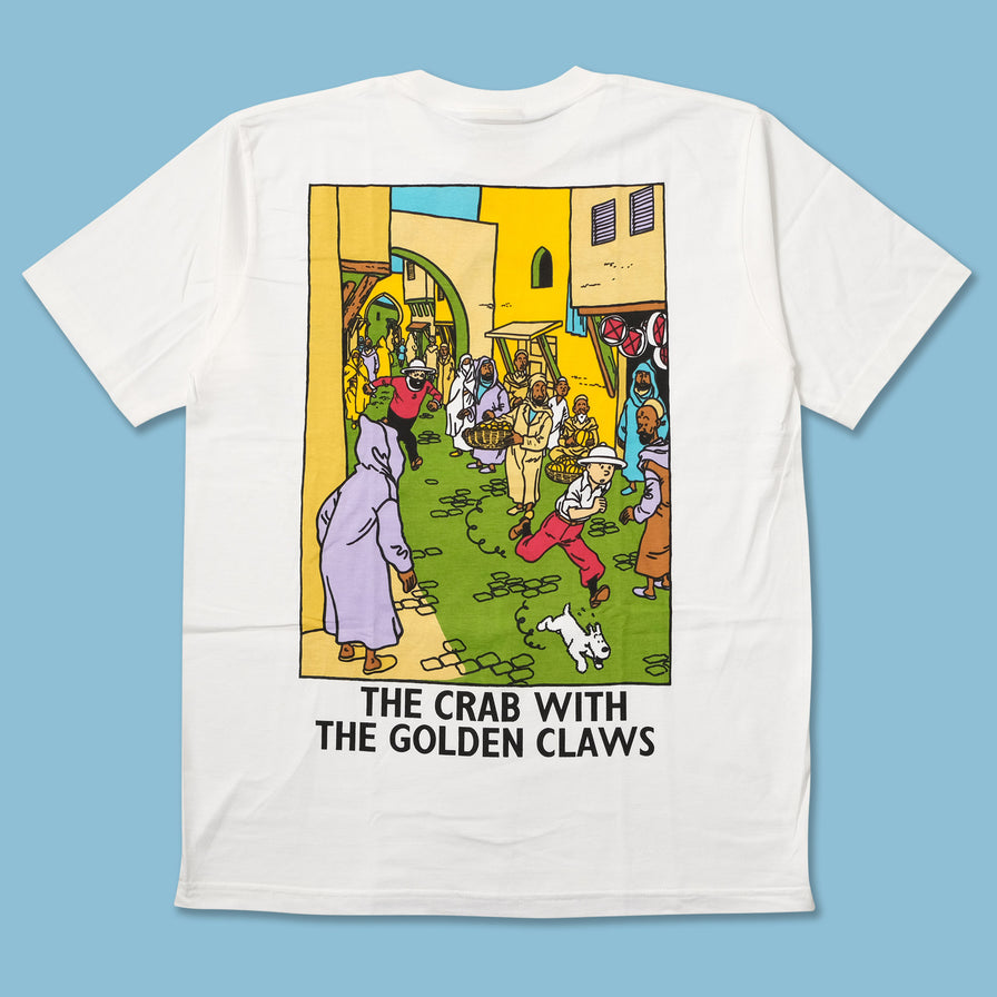 Vintage DS Tintin The Crab With The Golden Claws T-Shirt Large 