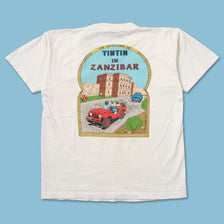 Vintage Tintin in Zanzibar T-Shirt Small 