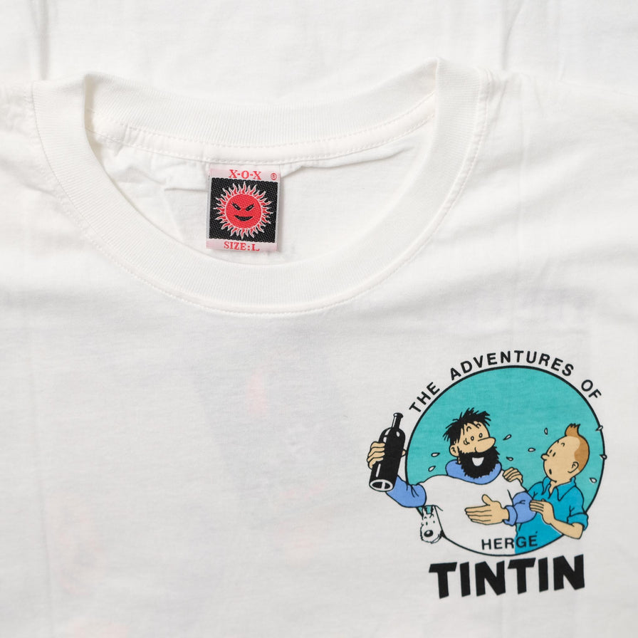 Vintage DS Tintin The Crab With The Golden Claws T-Shirt Large 