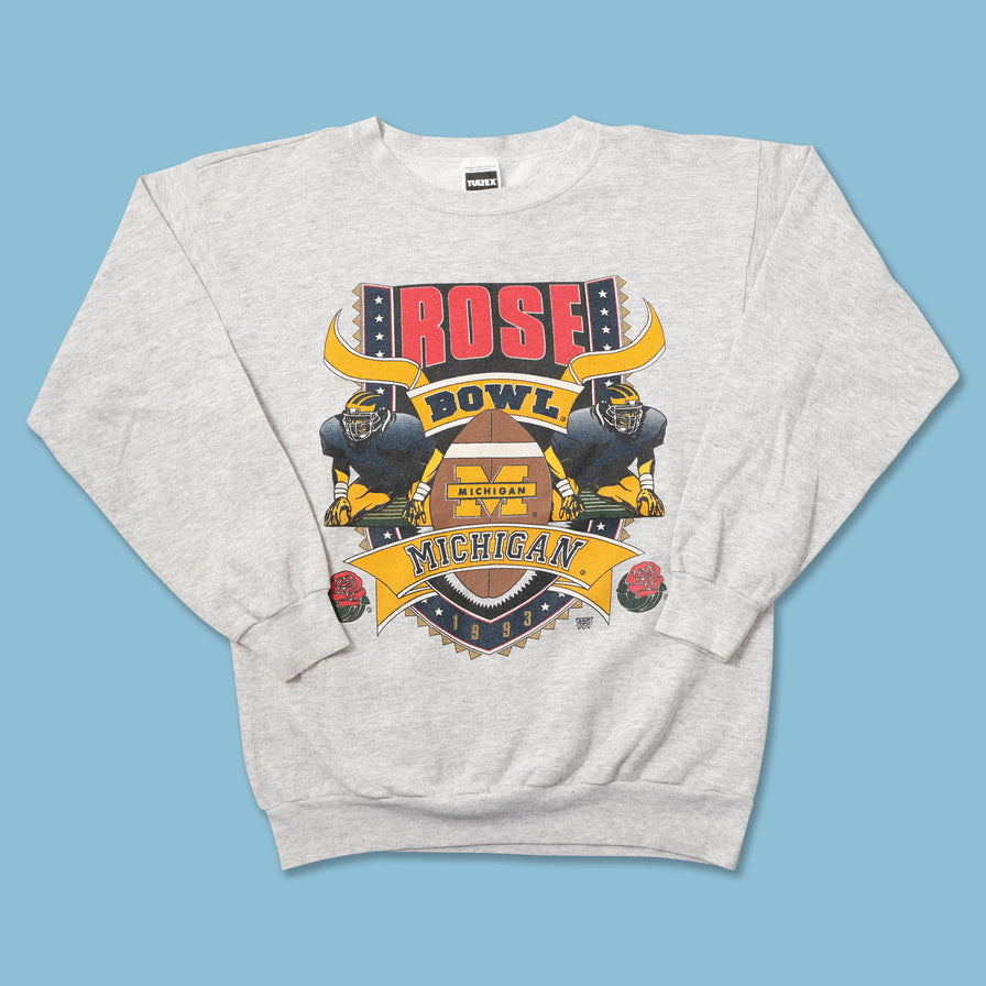 Vintage 1993 Michigan Wolverines Rose Bowl Sweater Medium 