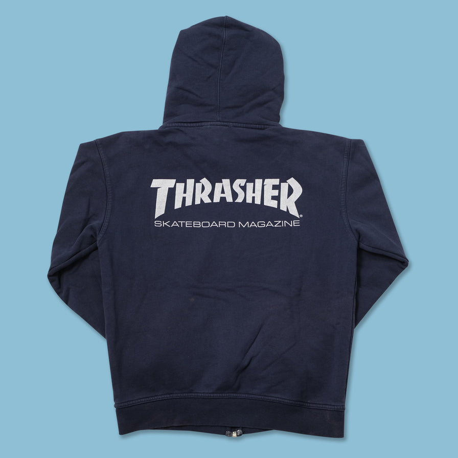 Vintage Thrasher Zip Hoody Small 