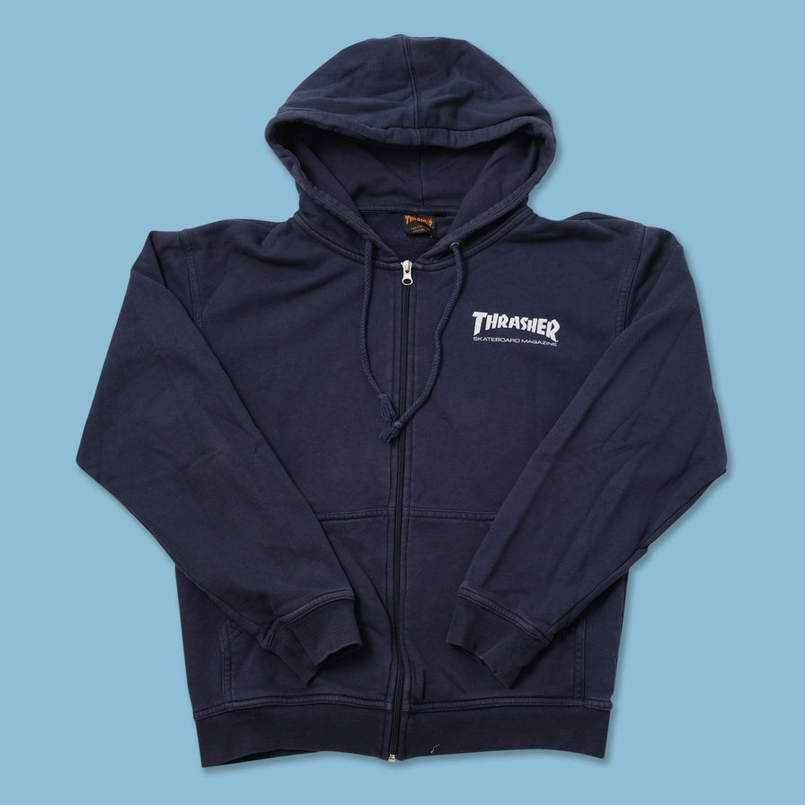 Vintage Thrasher Zip Hoody Small 