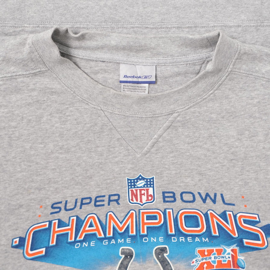 2007 Reebok Indianapolis Colts Super Bowl Sweater XLarge 