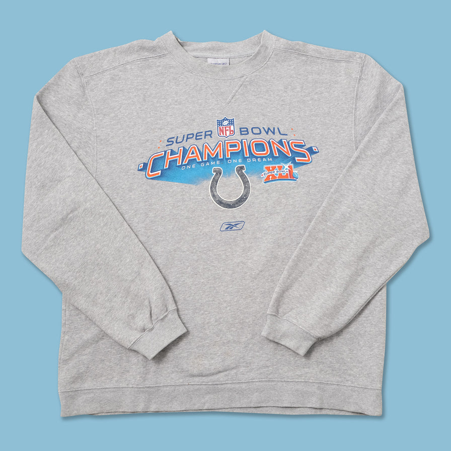 2007 Reebok Indianapolis Colts Super Bowl Sweater XLarge 