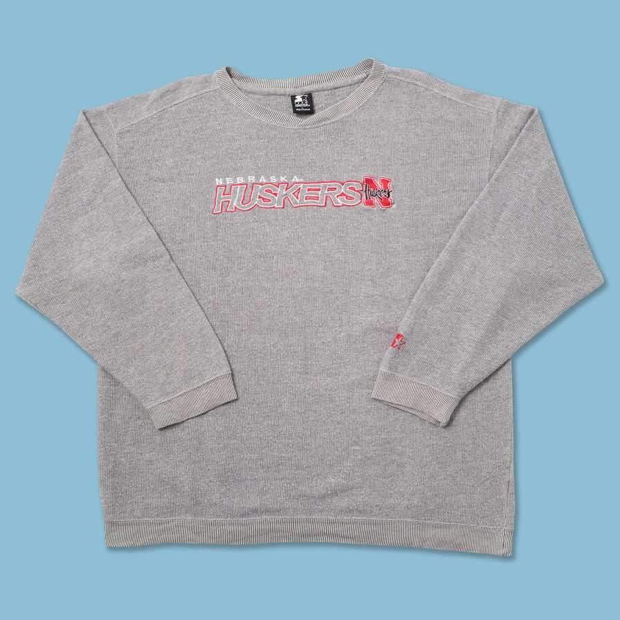 Vintage Starter Nebraska Huskers Sweater Large 