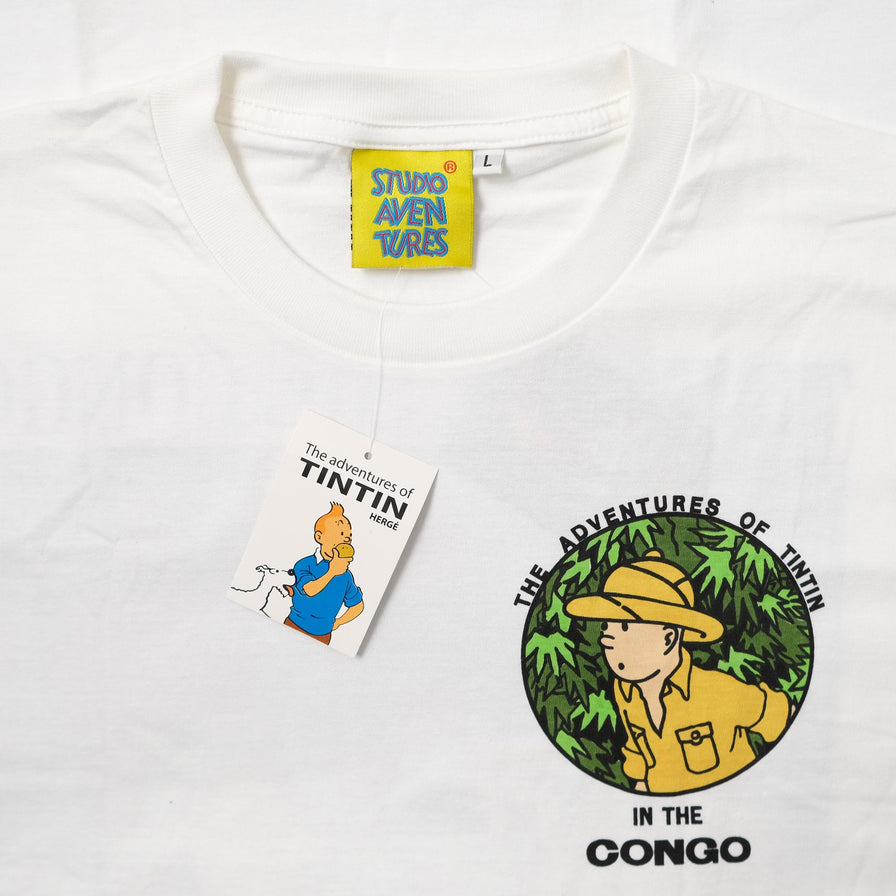Vintage DS Tintin In The Congo T-Shirt Large 