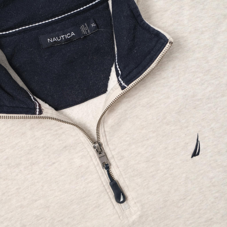 Vintage Nautica Q-Zip Sweater XLarge 